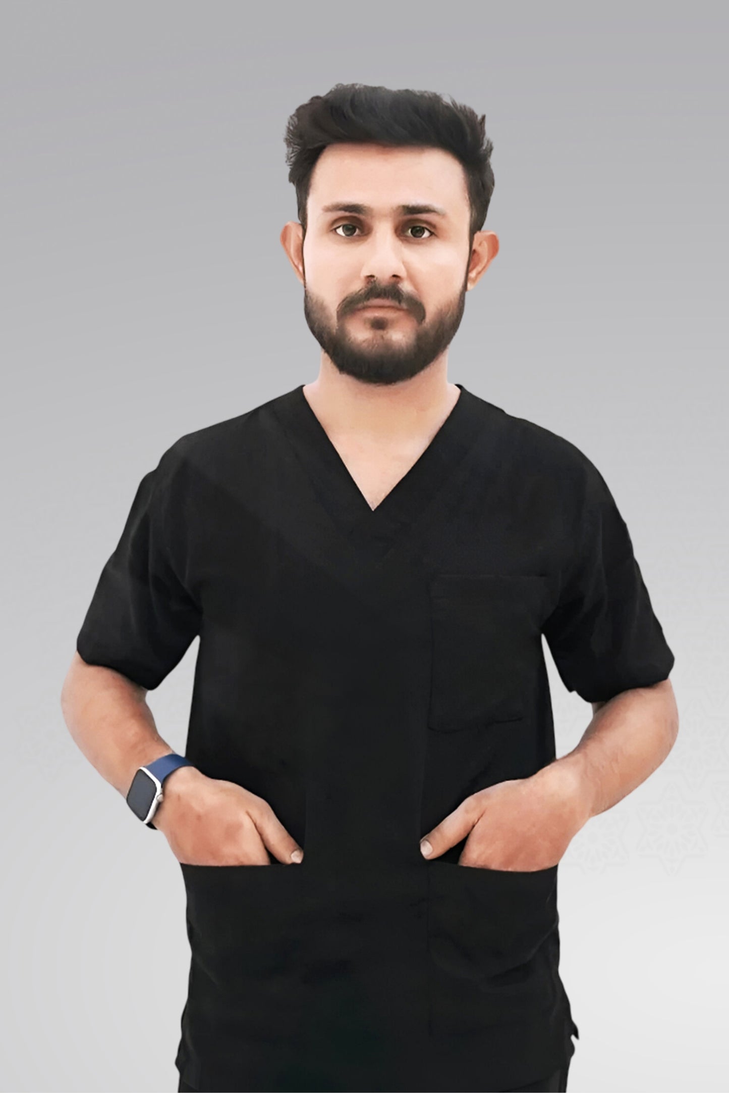 Signature Black Scrub Suit – Classic™ Professional Fit