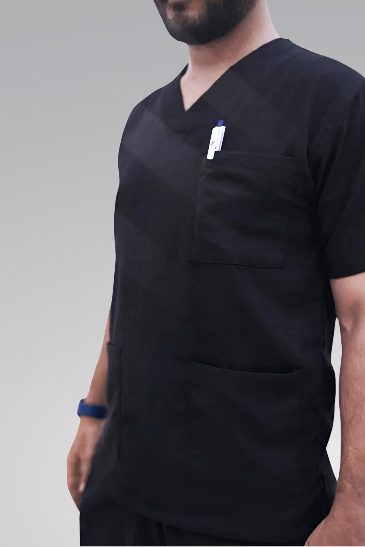 Signature Black Scrub Suit – Classic™ Professional Fit