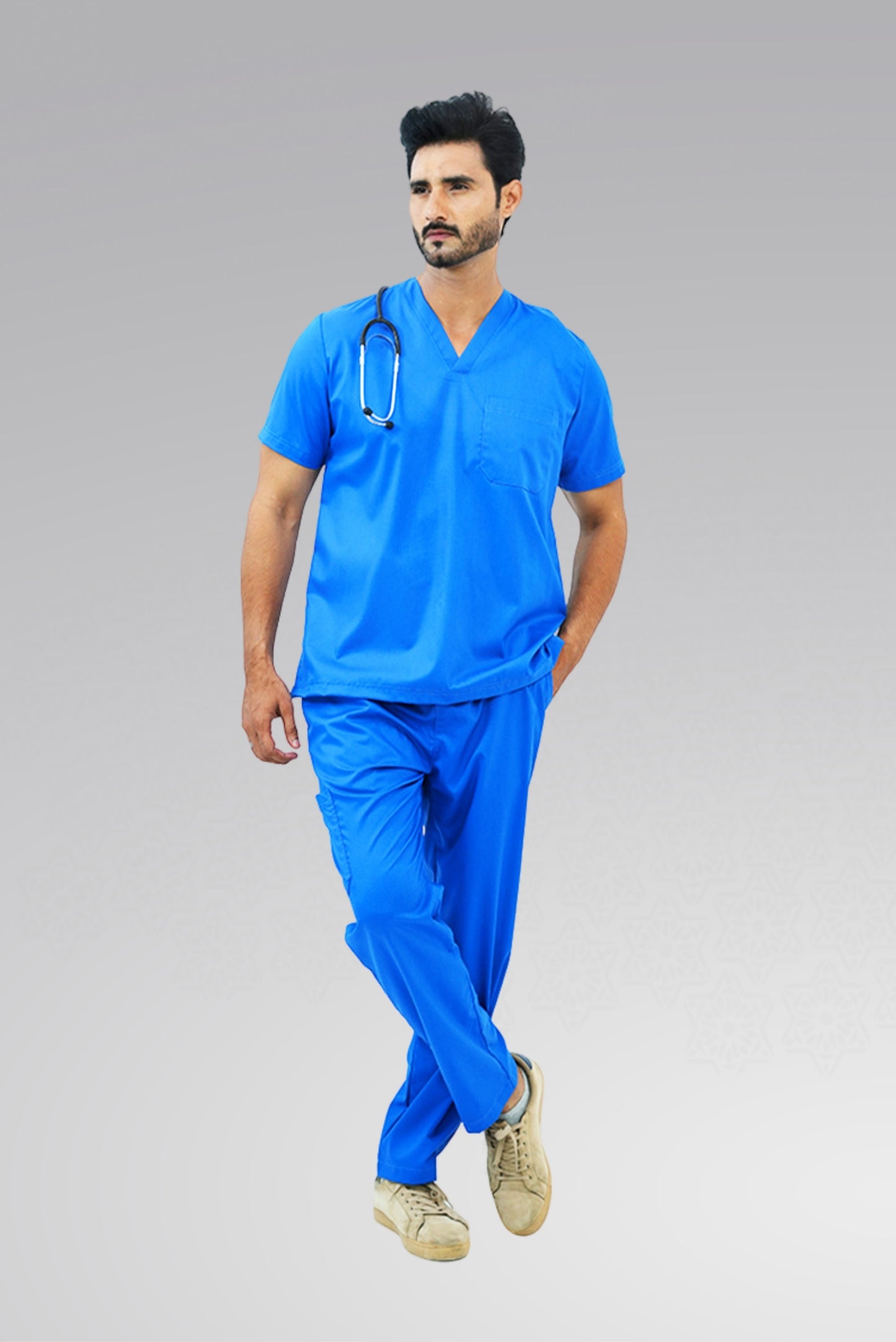 Premium Notch™ Pro Royal Blue Scrub