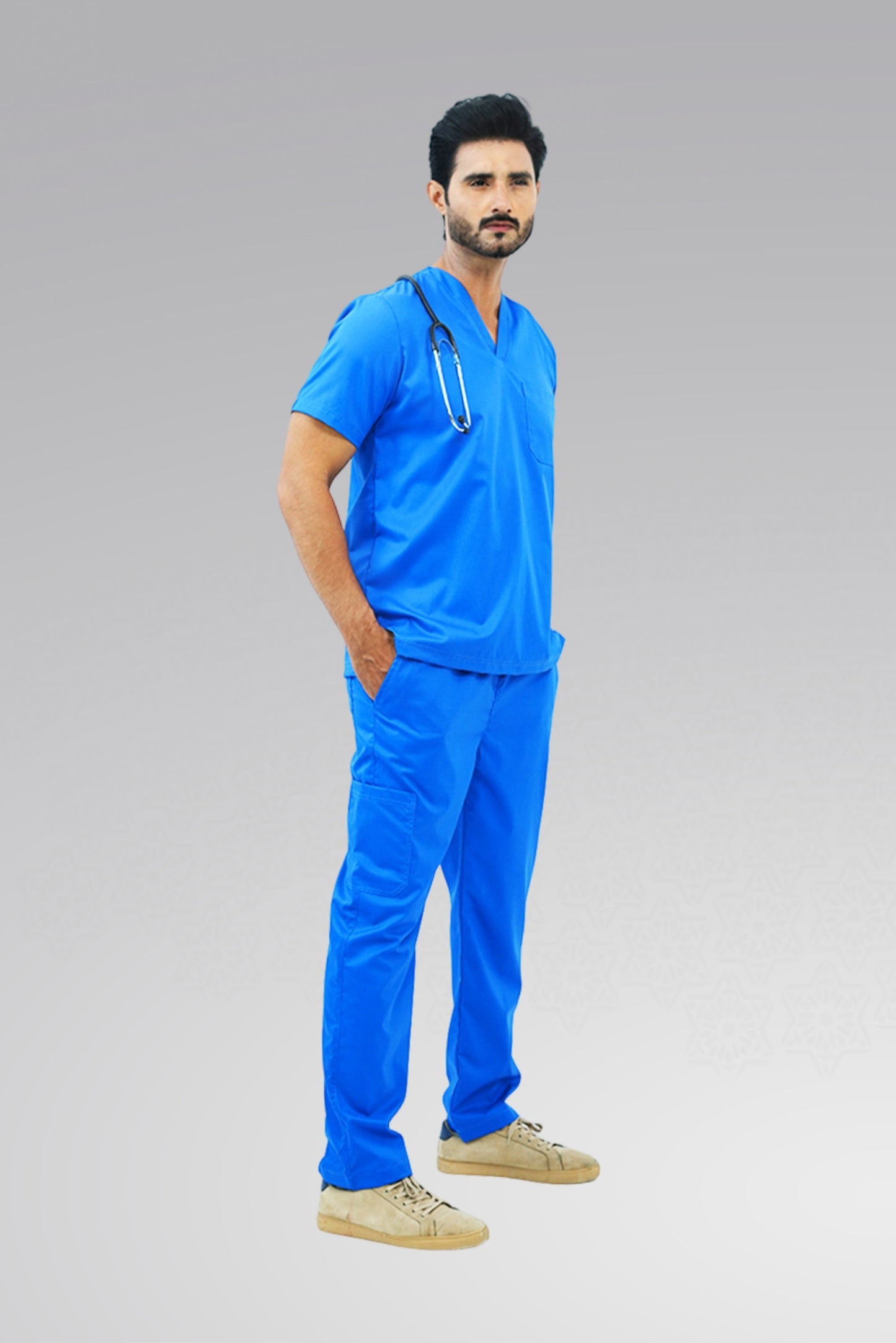 Premium Notch™ Pro Royal Blue Scrub