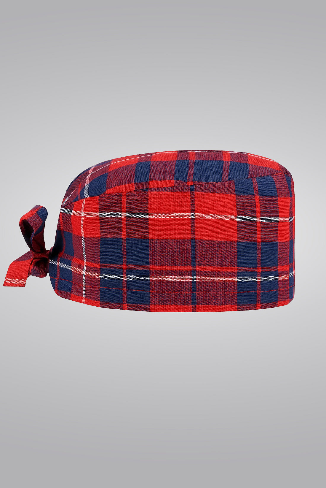 Red plaid Surgical Cap | GTEX Apparels Pakistan 2