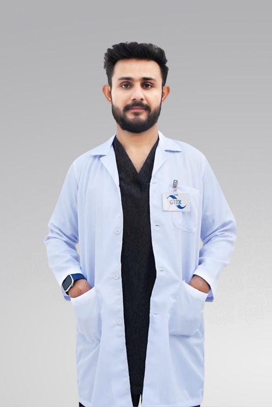 PureEase™ Lab Coat – Wrinkle-Free Unisex Design